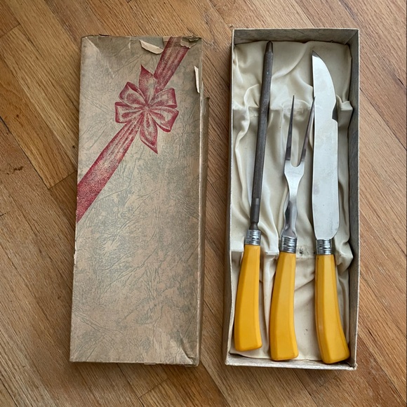 3-piece GENERAL CUTLERY CO. Stainless Steel Carving Set